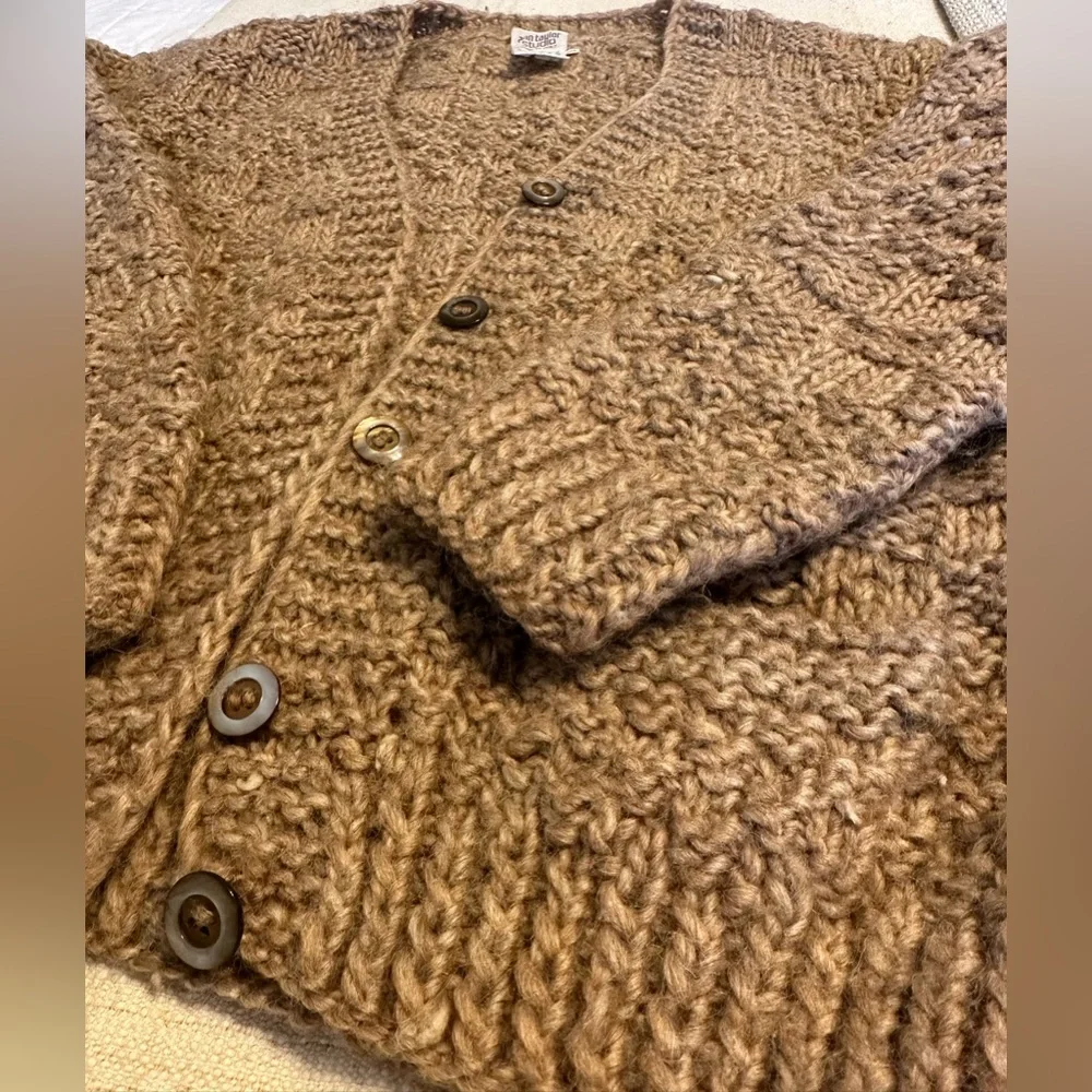 Vintage Ann Taylor Studio rabbit hair cardigan hand made - Picture 8 of 12